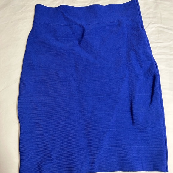 blue bodycon skirt - Picture 1 of 3